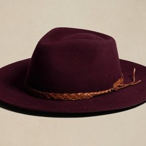 HAMPUI Burgundy Le Souk Hat - Medium NWT